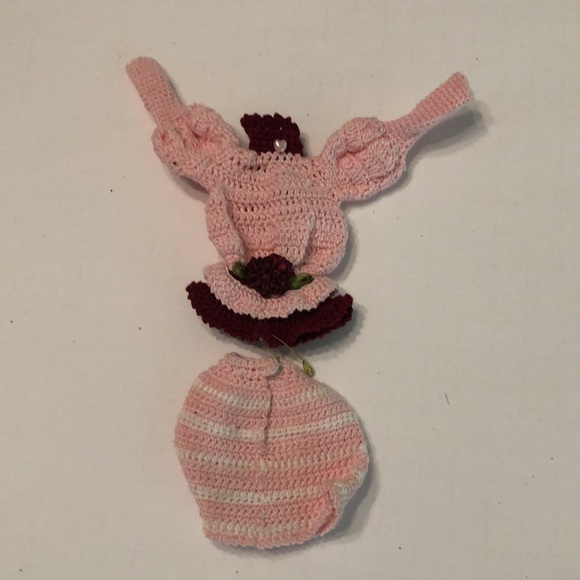 Hand Crocheted Victorian 11 inch Doll Skirt and Top - Picture 2 of 2